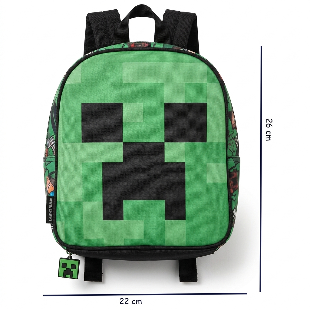 Minecraft Sac à dos Face, sac de 26 cm 2